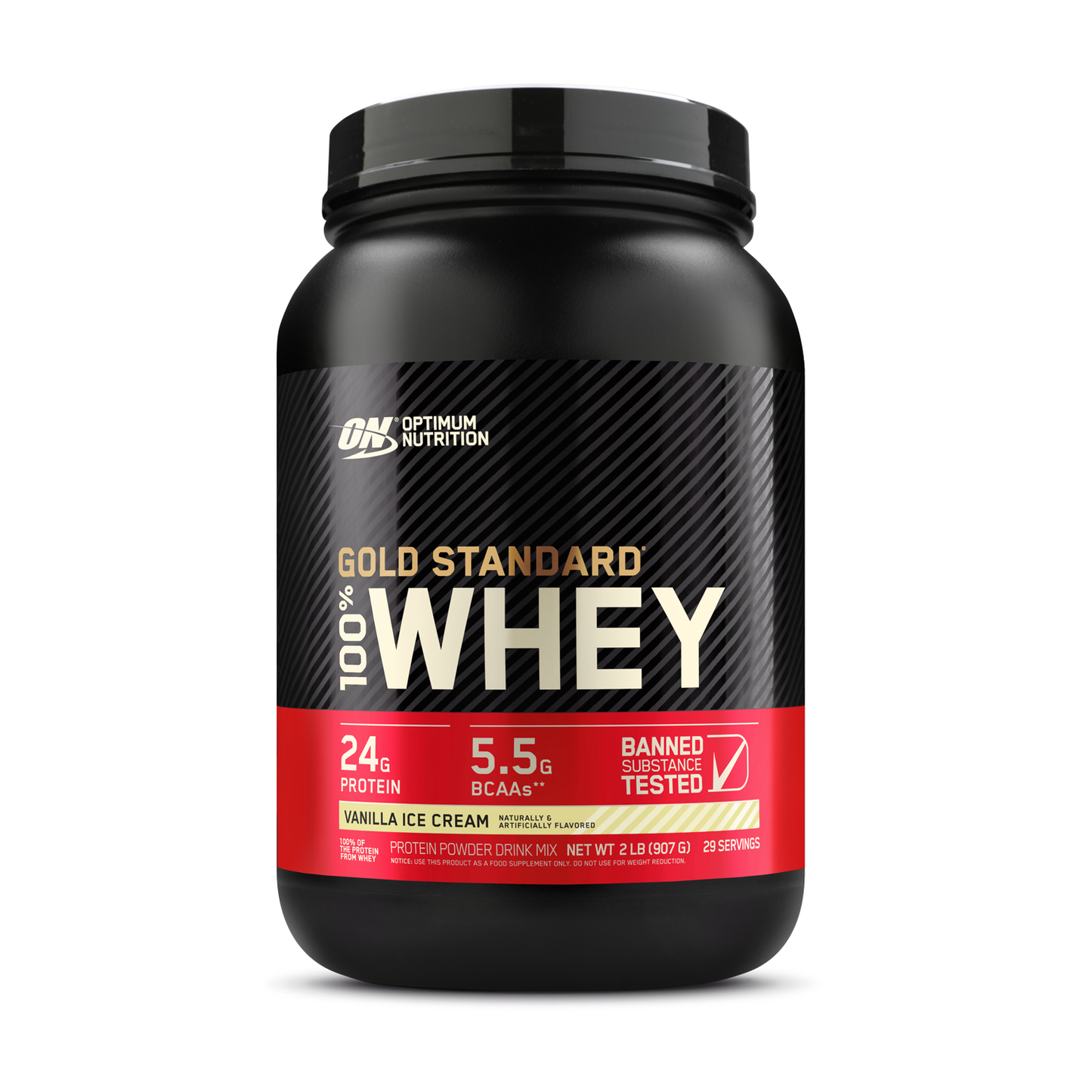 ON 100% Whey Vanilla Ice Cream 907g