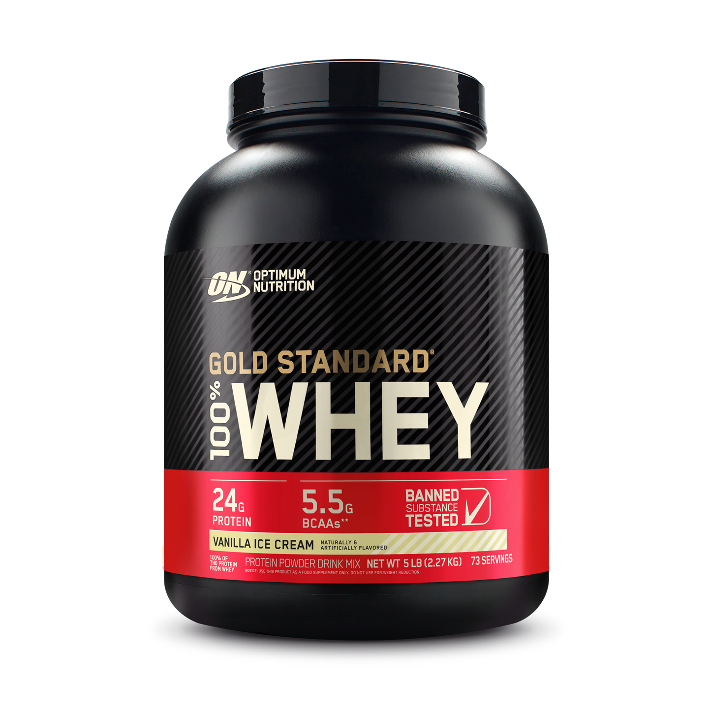 ON 100% Whey Vanilla Ice Cream 2.27kg