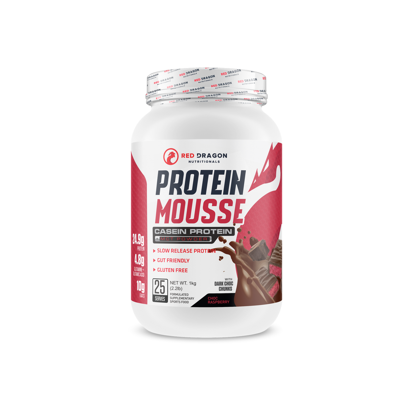 Red Dragon Protein Mousse Choc Raspberry 25 Serves