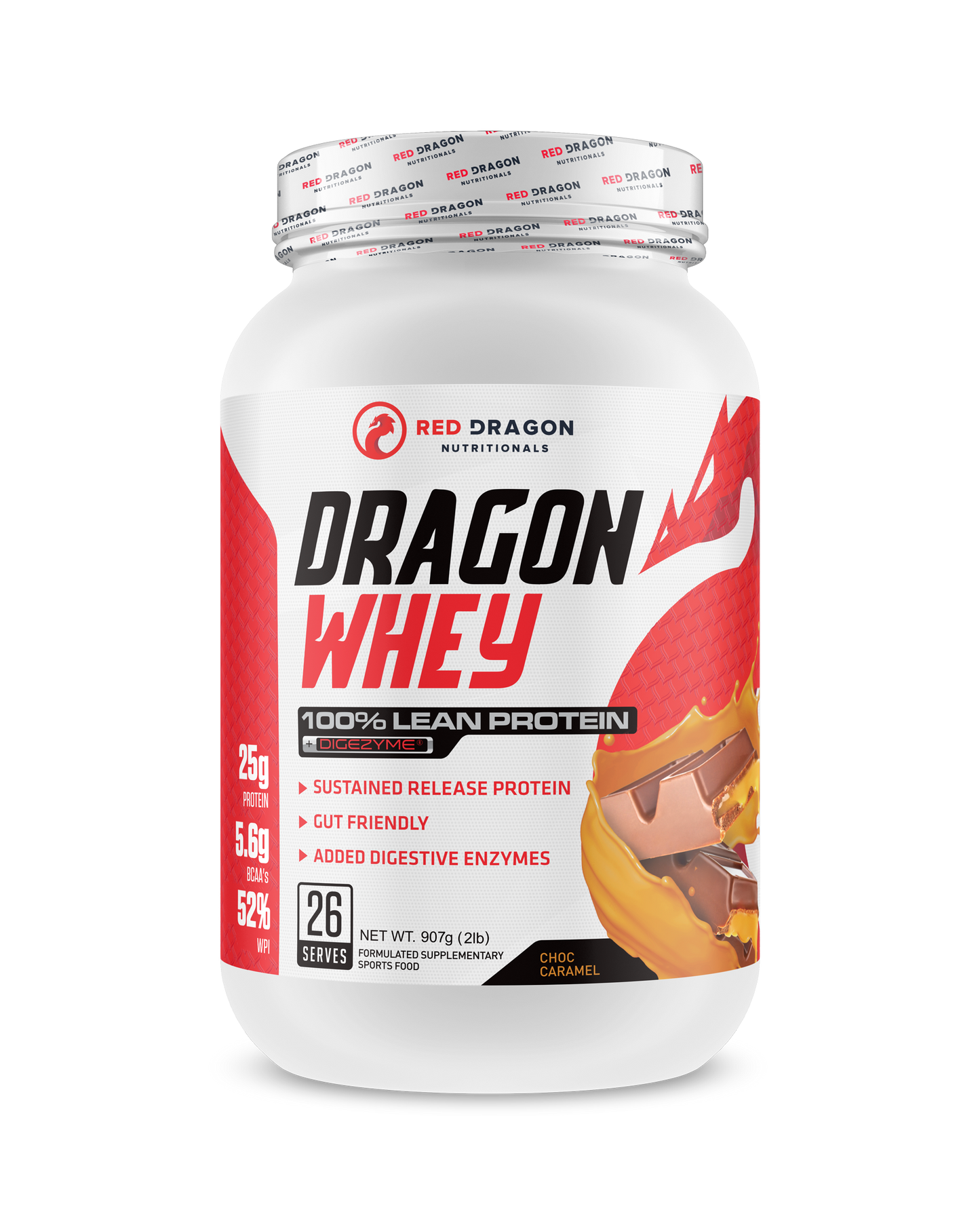 Red Dragon Dragon Whey Choc Caramel 900g