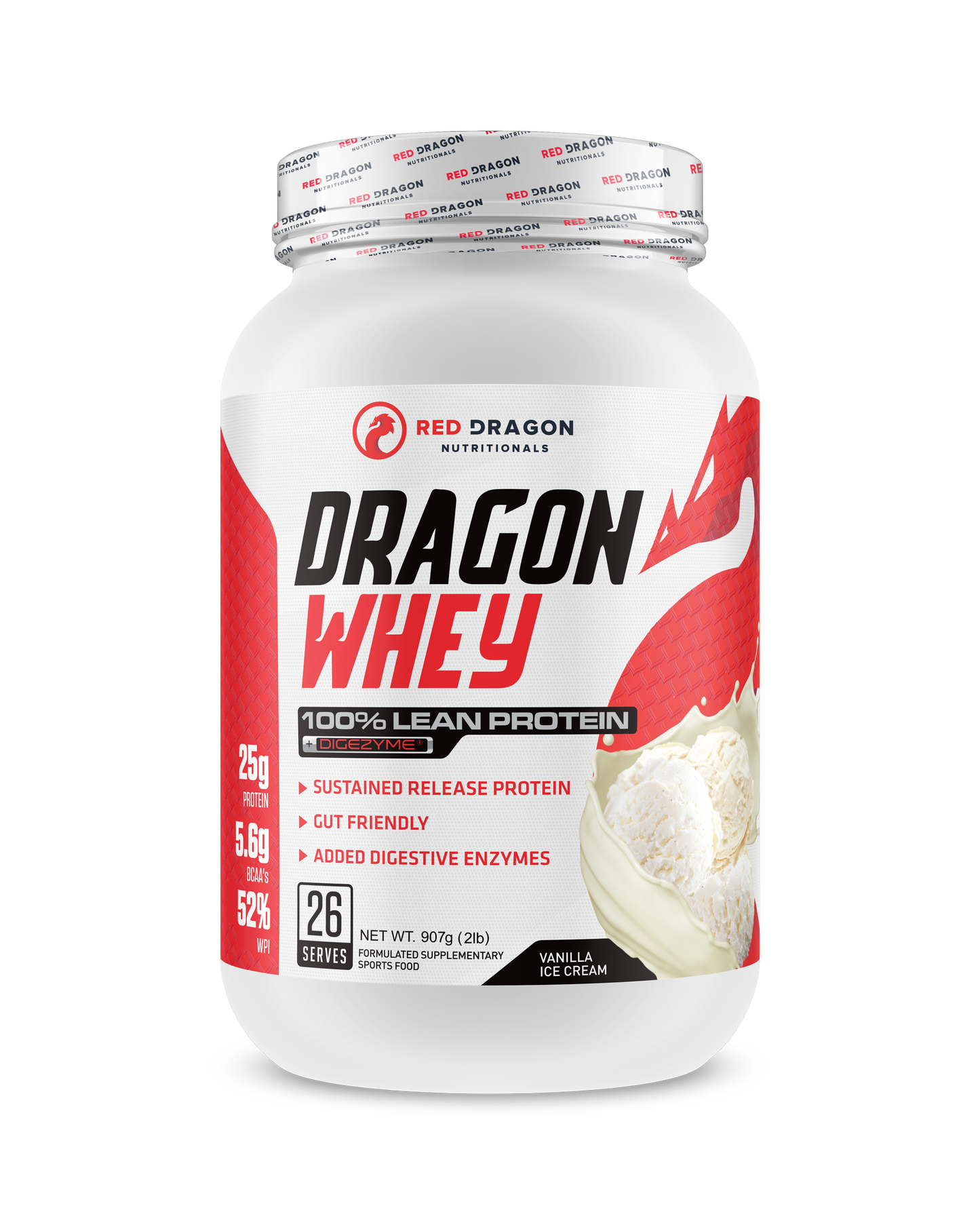 Red Dragon Dragon Whey Vanilla Ice Cream 900g